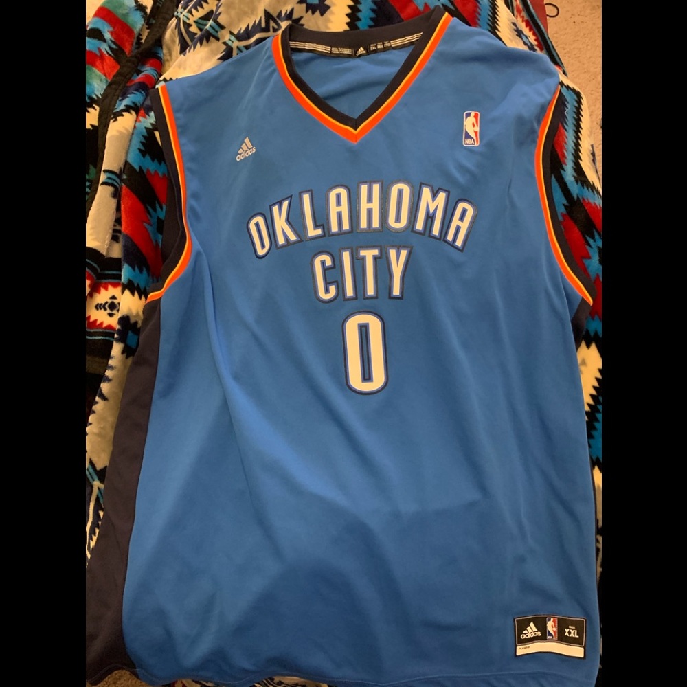 Oklahoma City thunder Russel Westbrook jersey hardly ever worn